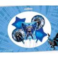 Batman Theme Foil Balloos 5 Pcs Set For Birthday Decorations And Celebrations. 