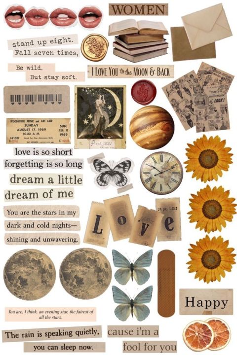 Brown%20theme%20journaling%20stickers,%20scrapbooking,%20vintage%20stickers,%20mobile%20stickers%20-%20Image%204