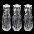 3pcs Crystal Glass Pineapple Design Empty Refillable Perfume Fragrance Spray Bottle Travel Size. 