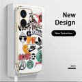 Casing For Vivo Y77 5G Y77E 5G Trendy Brand Camera Protection Phone Case Plating Edges Silicone Soft Cover With Free Lanyard. 