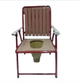 High Quality Foldable Commode potty Chair Brown. 