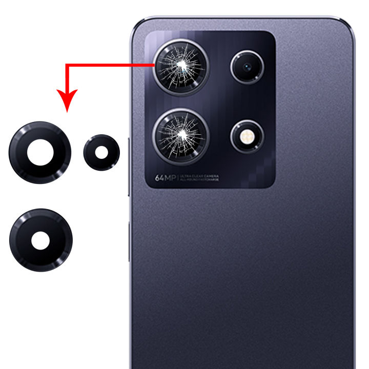 Infinix Note 30 Camera Glass Replacement Rear Back Camera Lens For Infinix Note 30 - Burrak