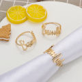 Alloy Blessing Bismillah Napkin Rings Eid Mubarak Muslim Islamic Ramadan Kareem Table Napkin Holder Wedding Party Decor. 
