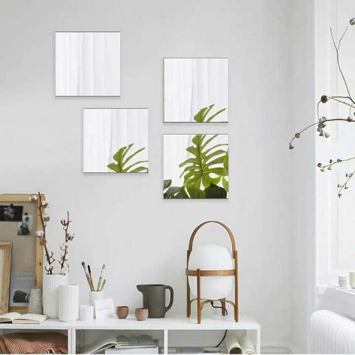 Flexible Acrylic Wall Mirror Self Adhesive Wall Mirror Home Decor Livings Bed Room And Offices And For Gifts Unbreakable Mirror