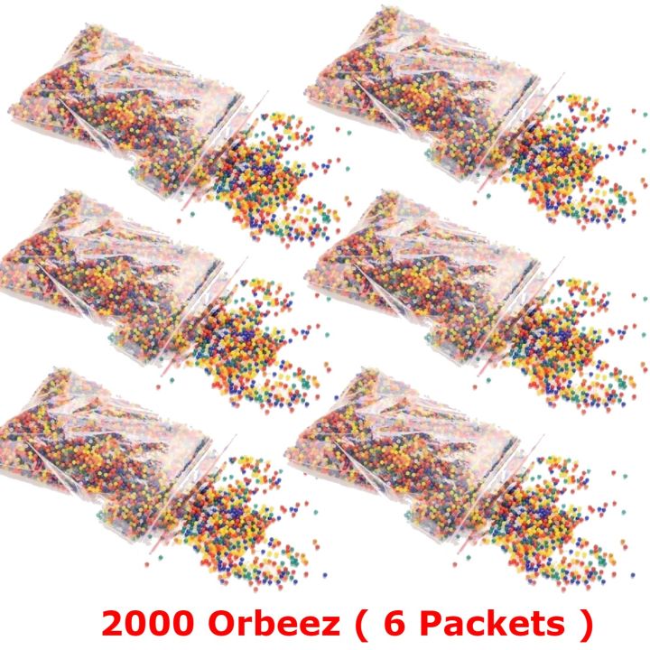 2000 Pcs Multi Colored Orbeez Balls/ Water Expanding Jel  Soft Crystal Water Balls Magic Balls Hydrogen Balls