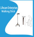 Lifecare Enterprises Walking Stick 4 Leg Chroome Height Adjustable Men Women Old People Walking Stick. 