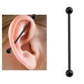 Thin 1.2mm (16G) Steel 38mm Plug Piercing Barbell Industrial Cartilage Ear Jewelry. 
