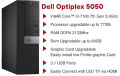 DELL Optiplex 5050 Core i3 7Th Gen 3.9Ghz + 8GB /12GB/16GB/24GB/32GB DDR4 RAM + 128GB M.2 SSD Desktop Computer. 