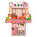 Dora Frozen Kitchen Toy Set For Kids Girls With Real Water Sound Lights Effect Pretend Play Cooking Set. 