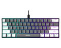 Rainbow RGB MEGAKEY  Mechanical Gaming Keyboard  60% Mechanical Gaming Keyboard with Blue Switches Colorful Backlight Black and White Combination Keys. 