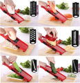 Vegetable Chopper Dicer Slicer Cutter, 6 in 1 Multi-Function Vegetable Cutter Set with 6 Stainless Steel Rotary Blades & Potato Peeler, Easy to Clean. 