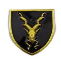 Big Size Black Markhor Metal Logo Monogram With Fitting For Car Grill For Cars Decorations High Quality China Imported. 