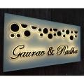 Customize Light nameplate | Light house name plate | nameplate | stylish nameplate | Modern nameplate for house | nameplate for house | light nameplate for house. 