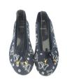 Maya Traders Blue Canvas Slip On Rubber Dye Toms For Women - L30MT. 