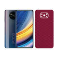 Xiaomi Poco X3 Pro Back Paper OB Carbon Brown Sheet Anti-stain Only Back Wrap Cover. 