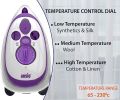 Travel Iron Quilting Mini Steam Craft Iron with Ceramic Soleplate | Small Compact Travel Steamer - Perfect for Travel, Quilting & Sewing - Purple/White. 