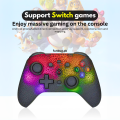 【Compatible to All】 - Transparent RGB Wireless Bluetooth Gaming Controller Gamepad for PlayStation 4, PS3, Android TV Box, PC, Laptop, iOS ~ RGB JoyStick JoyPad GamePad Remote Gaming Controller for Computer, Mobile, Windows 7/8/10/11 ~ By FunBug. 