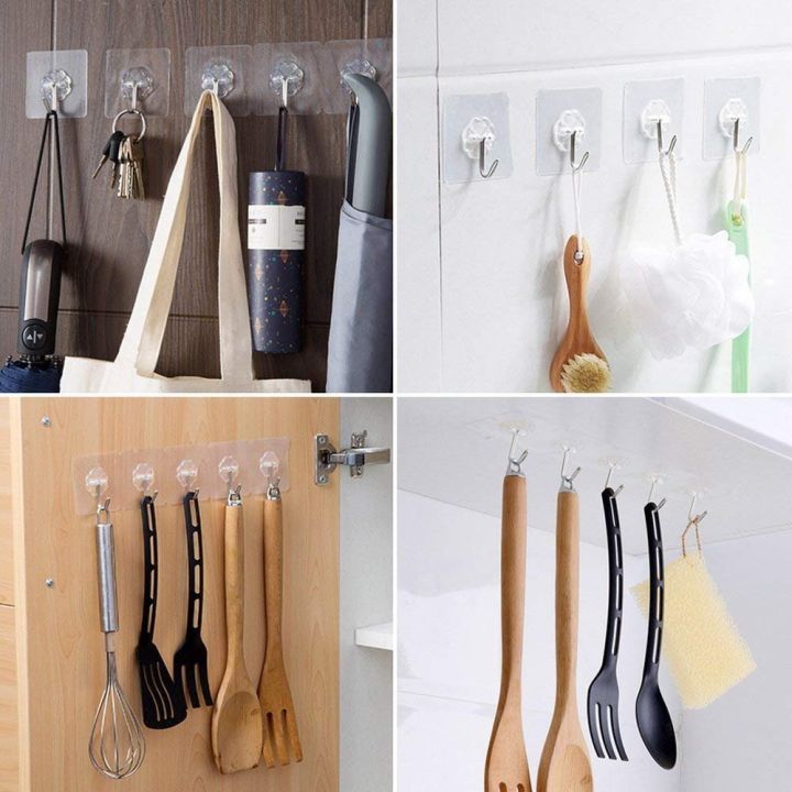5 Pieces Sticker Wall Hook | Key Holder | Key Chain Holder | Hanger Hanging Hook