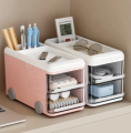 1Pc Cute Bus Style Desktop Organizer. 