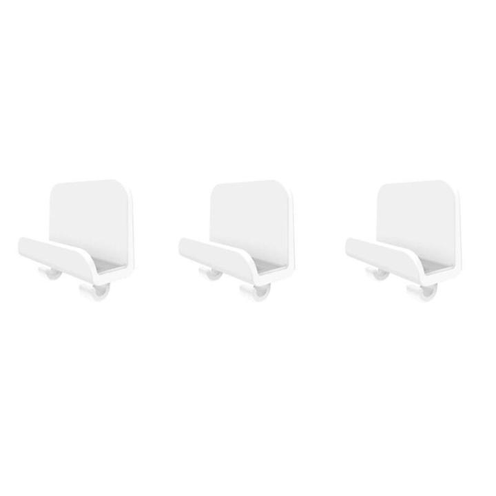 【3C VictoryEagle Store】3x Adhesive Phone Tablet Holder Wall Hook for iPad Cellphone