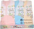 Infant / Newborn - 3 Dresses Card Gift Set With Cap in Multicolor By Bhoja Kids Choice. 