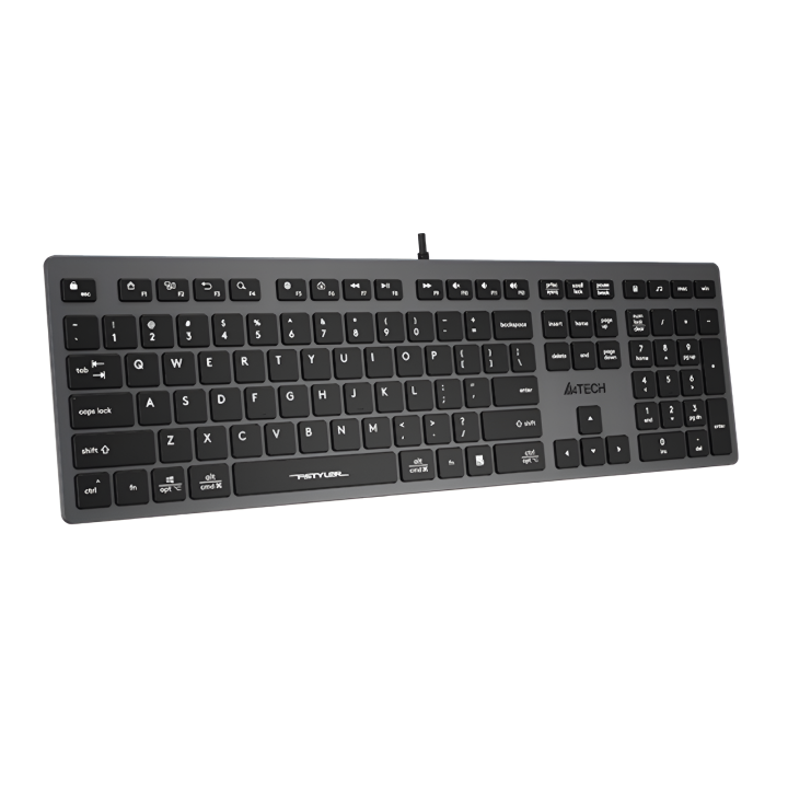 A4tech%20Fstyler%20FX50%20Scissor%20Switch%20Wired%20Keyboard%20-%20Ultra%20Slim%20Keycaps%20-%20Thin%20Profile%20-%20Aluminum%20Body%20-%20Anti%20Slip%20Pads%20-%20Multimedia%20Hot%20Keys%20-%20FN%20Key%20-%20For%20PC/Laptop/Mac%20-%20Image%205