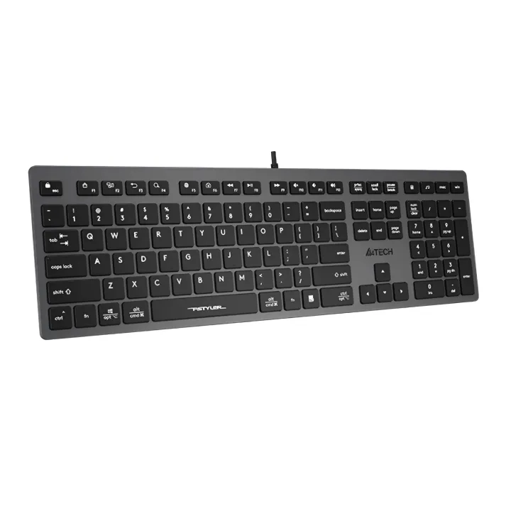 A4tech%20Fstyler%20FX50%20Scissor%20Switch%20Wired%20Keyboard%20-%20Ultra%20Slim%20Keycaps%20-%20Thin%20Profile%20-%20Aluminum%20Body%20-%20Anti%20Slip%20Pads%20-%20Multimedia%20Hot%20Keys%20-%20FN%20Key%20-%20For%20PC/Laptop/Mac%20-%20Image%205