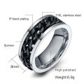 FACEINS Rings For Women and Men Rotatable Bottle Opener Ring Stainless Steel Chain Ring Men's Titanium Steel Bottle Ring. 