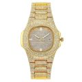 Elegant Full Diamond Watch for Women - Luxury Quartz Timepiece with Starry Sky Dial and Stones Elegant Luxury Women Watch. 