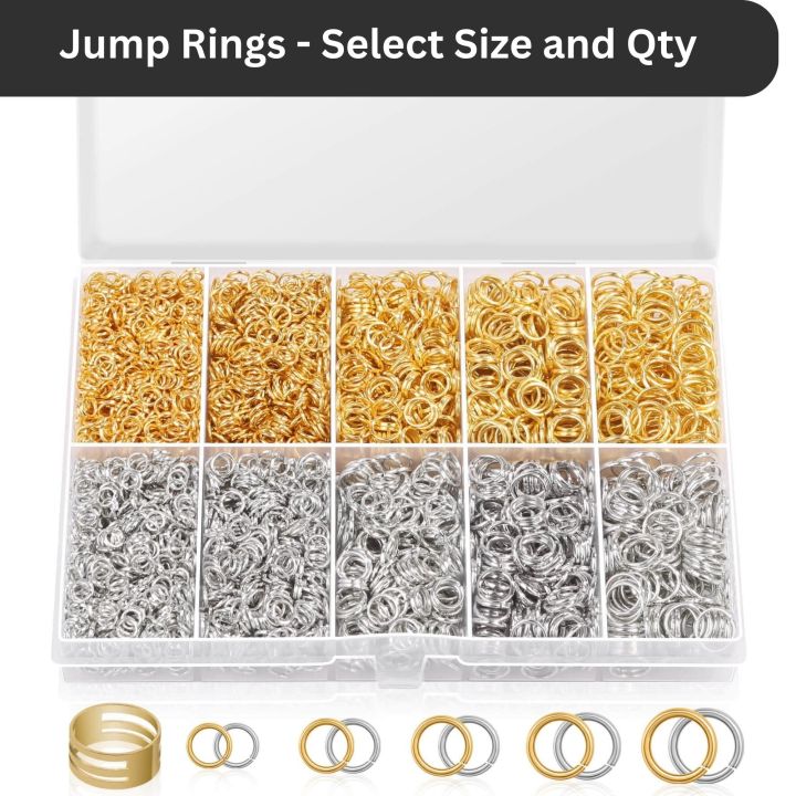 Silver Golden Jump Rings All Sizes 10/25/100/200/500 Jewellery Making ...