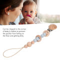 Pacifier Clip Holder, Drop Proof Baby Silicone Pacifier Chain Food Grade Silicone for Home. 