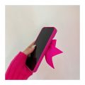Fashion Sweet cool rose red three-dimensional bow suitable for ipone 15 promax  iPhone13pro/max apple 12 mobile phone case 11 xs/xr. 