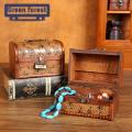 Green forest Retro Storage Wooden Box Printed Multipurpose Retro Storage Wooden Box. 