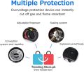 2 in 1 Gas Option Stove Bottle Gas & Gas Cylinder Dual Function Stove For Indoor/Outdoor - KN 522. 