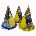 BEAUTY AND THE BEAST THEME BIRTHDAY PARTY CAPS - PACK OF 10 PARTY CAPS - BEAUTY AND THE BEAST BIRTHDAY CAPS. 
