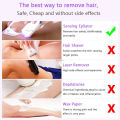 Painless Body Hair Trimmer Epilator USB Laser Remover for Men Women Face Leg Arm Bikini Armpit Hand Shaver Removal Eraser Tools with 3pcs Tinkle. 