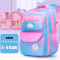 New Gradient Backpack For Girls Pink School Bags Kids For Grade 4 to 6. 