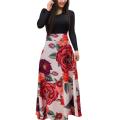Maxi Dress Long Sleeve Temperament Slim-fitting Tight Dress. 