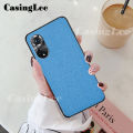 Casinglee For Honor X7 Linen Phone Case Hard Cloth Back Cover With Soft Frame Anti-knock Cases For Honor X7. 