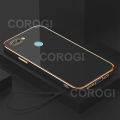 For OPPO A11k Cover with Wrist Strap Fashion Shiny Plating Square Bumper Girls Phone Case Soft TPU Silicone Shockproof Protective Back Cover. 