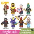 Avengers Endgame Lego Minifigures Super Heroes Pepper Spider Man Stan Lee Building Blocks Toys for Children WM6061. 