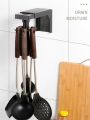 6 Hooks Kitchen 360° Rotating Hook Storage Rack Rotating Cooking Utensils Holder Hanging Cabinet Kitchen Tool Towel Spoon Pan Pot Organizer. 