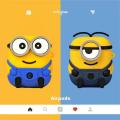 Minions single eye double eye cute Cartoon Silica gel Fashion AirPods 3 case 2021 AirPod 1 2 pro Cases Soft Cover Drop. 