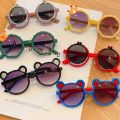 1Pcs Personal Glasses Children's Ornament Sunglasses Plastic Sunscreen Round Shape Nice Gift Ultraviolet-proof for Boy Girl. 