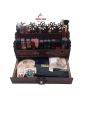 Makeup organiser ,desk organiser,cosmetic organiser, wooden makeup organiser,makeup storage box, makeup brushes holder,makeup box with drawer-Princecard Store. 