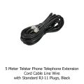 Landline Telephone Set Cable/Line Cord RJ-11,5Meter. 