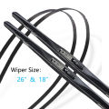 For Honda Civic MK10 10th FC FK 2016 2017 2018 2019 2020 2021 Frameless Wiper Blades Rubber Strip Refill Front Window Windshield. 