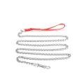 Metal Chain Leash-silver -easy grip-. 