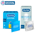 Durex Condoms Feeling Bundle - Invisible 12 Pcs + Extra Safe 12 Pcs. 