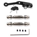 NANLIY- 2 Set for WPL RC Car Spare Parts Metal: 1 Set Ural Truck Front Rear Drive Shaft & 1 Set RC Car Steering Pull Rod. 